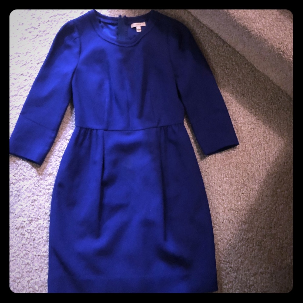 J. Crew Royal Blue Mini Dress